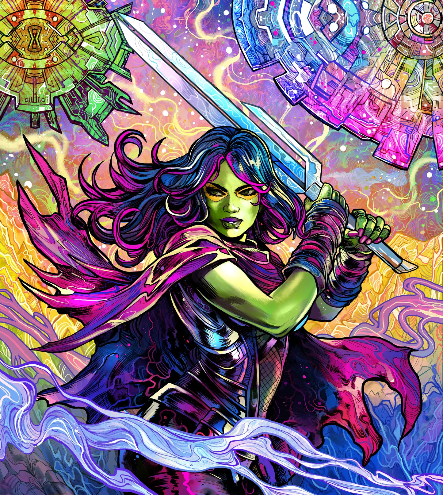 GAMORA MARVEL SNAP (VINCENZO RICCARDI ORIGINAL ART)