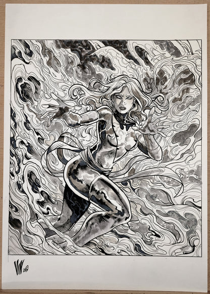 JEAN GREY MARVEL SNAP (VINCENZO RICCARDI ORIGINAL ART)