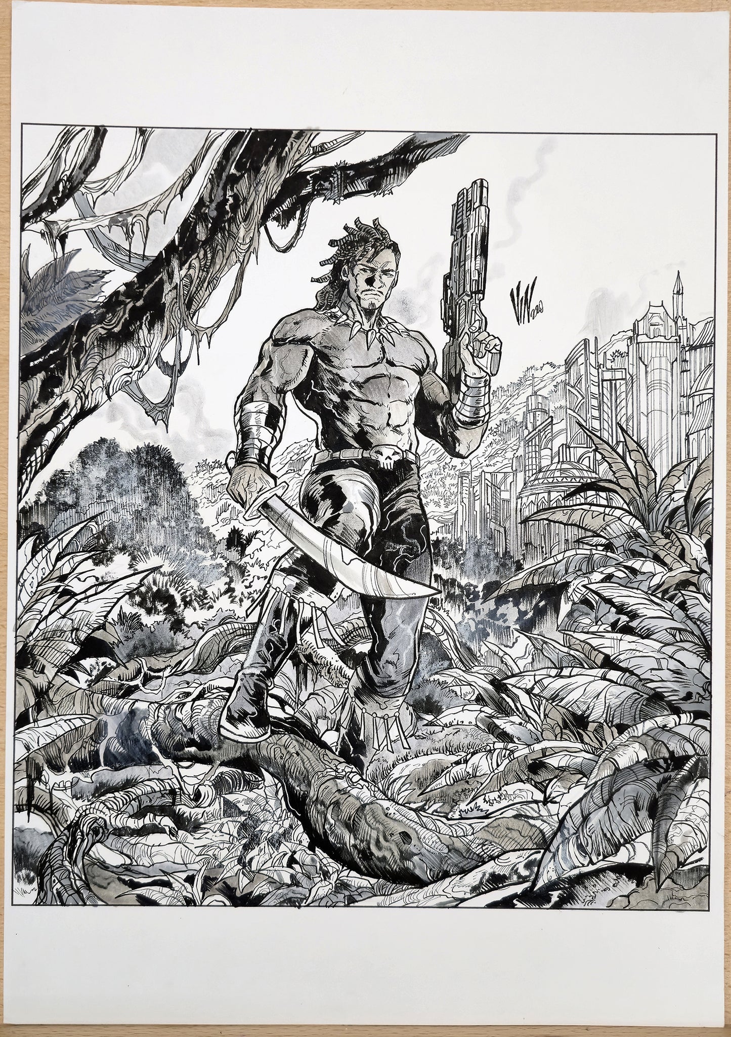 KILLMONGER MARVEL SNAP (VINCENZO RICCARDI ORIGINAL ART)