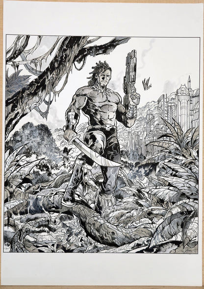 KILLMONGER MARVEL SNAP (VINCENZO RICCARDI ORIGINAL ART)
