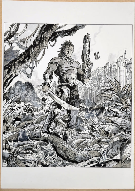 KILLMONGER MARVEL SNAP (VINCENZO RICCARDI ORIGINAL ART)