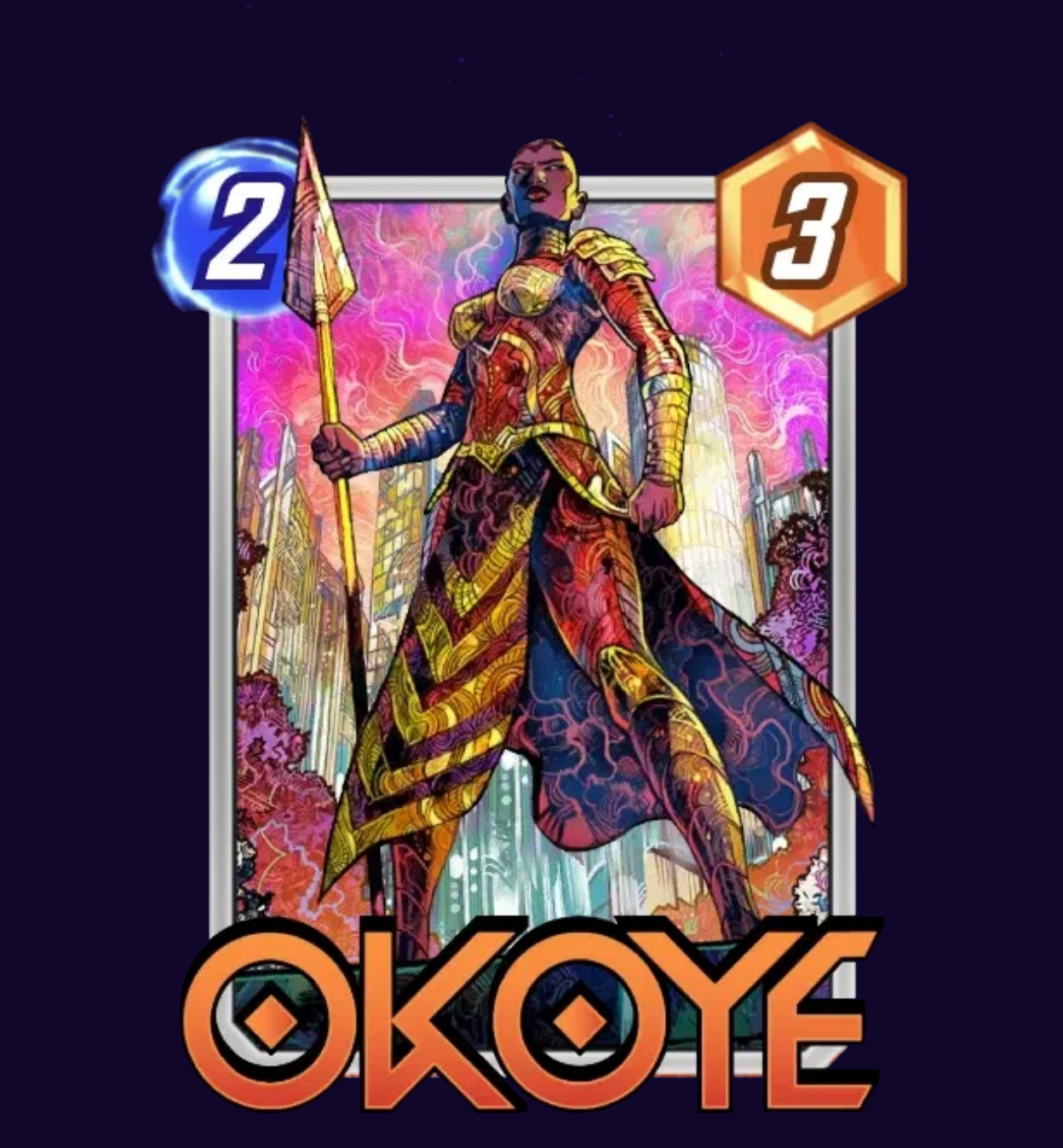 OKOYE MARVEL SNAP (VINCENZO RICCARDI ORIGINAL ART)