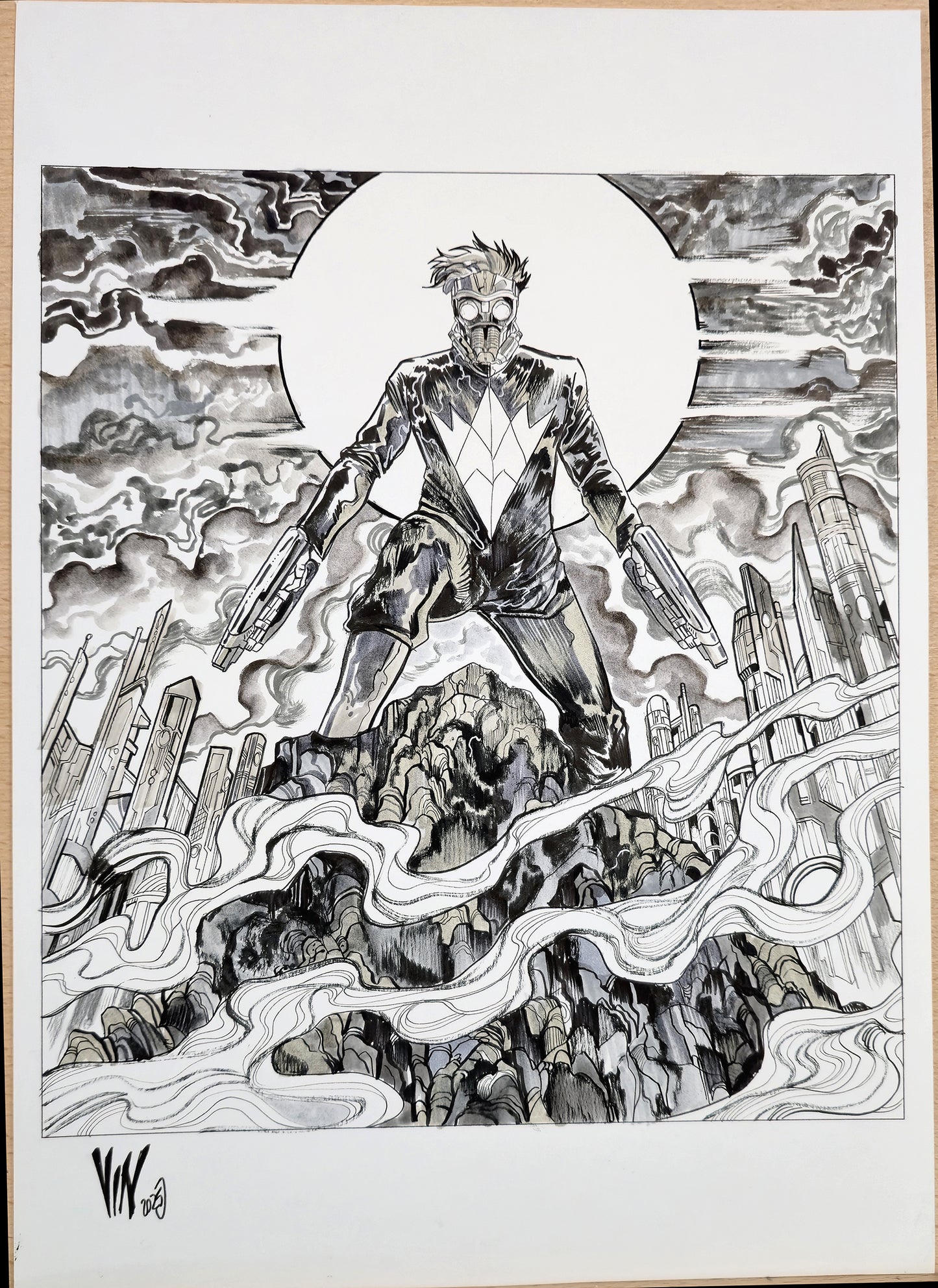 STARLORD MARVEL SNAP (VINCENZO RICCARDI ORIGINAL ART)