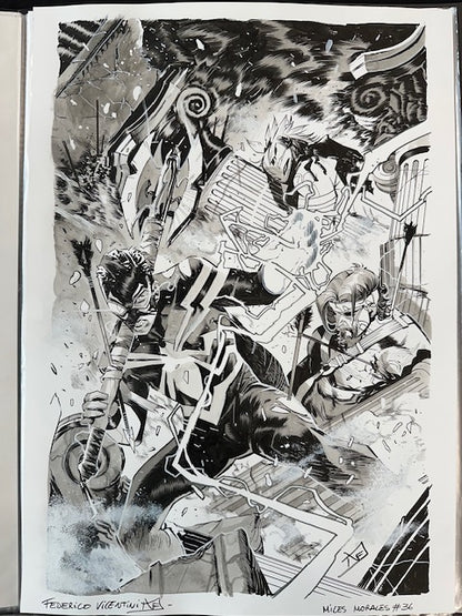 MILES MORALES SPIDER-MAN  #36  FEDERICO VICENTINI COVER ART