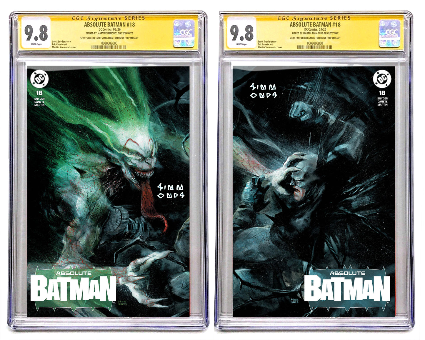 ABSOLUTE BATMAN  #18  MARTIN SIMMONDS VARIANT