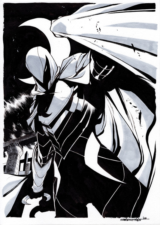 MOON KNIGHT ON A3 BY STEFANO NESI