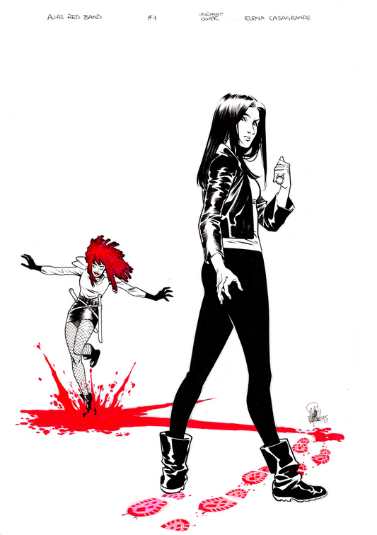 ALIAS  #1  ELENA CASAGRANDE ORIGINAL COVER ART