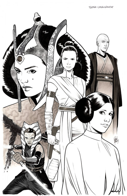 STAR WARS SHADOW OF MAUL  #1  ELENA CASAGRANDE ORIGINAL COVER ART