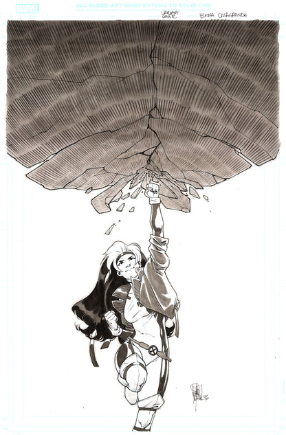 ROGUE  #4  ELENA CASAGRANDE ORIGINAL COVER ART