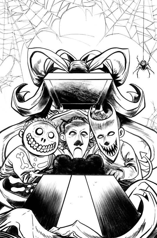 THE NIGHTMARE BEFORE CHRISTMAS - THE SHIVER OF CHRISTMAS TOWN #1  SOO LEE ORIGINAL COVER ART