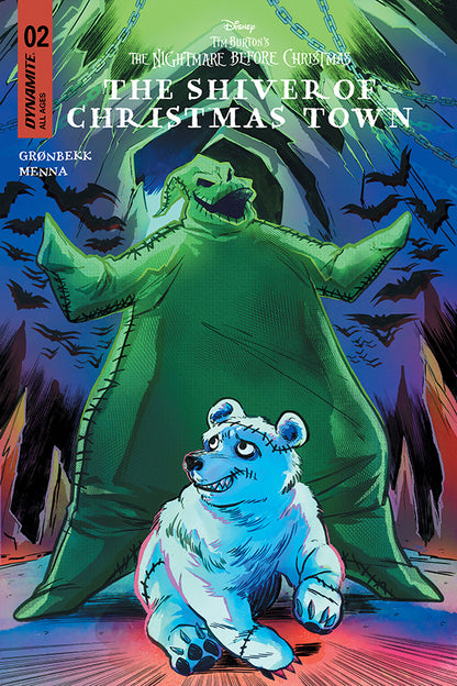 THE NIGHTMARE BEFORE CHRISTMAS - THE SHIVER OF CHRISTMAS TOWN #2  SOO LEE ORIGINAL COVER ART
