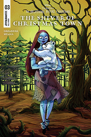 THE NIGHTMARE BEFORE CHRISTMAS - THE SHIVER OF CHRISTMAS TOWN #3  SOO LEE ORIGINAL COVER ART