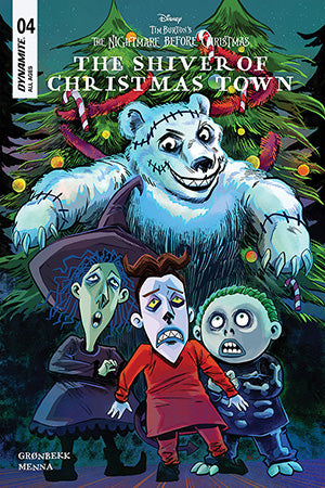 THE NIGHTMARE BEFORE CHRISTMAS - THE SHIVER OF CHRISTMAS TOWN #4  SOO LEE ORIGINAL COVER ART