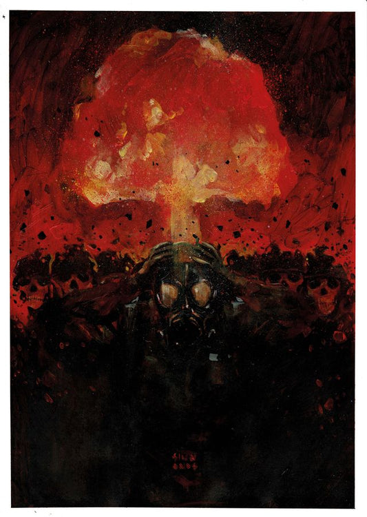 NEWS FROM THE FALLOUT  #6  MARTIN SIMMONDS ORIGINAL COVER ART