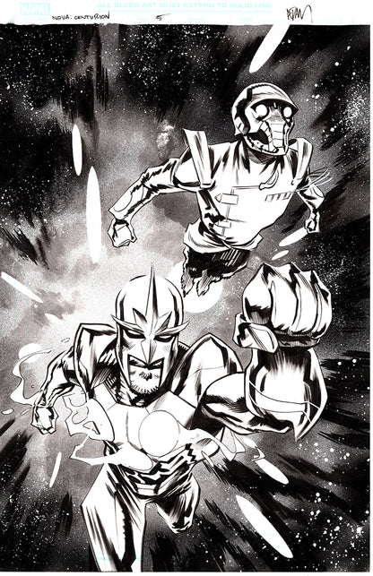 NOVA CENTURION  #5 ORIGINAL COVER ART BY ADAM GORHAM