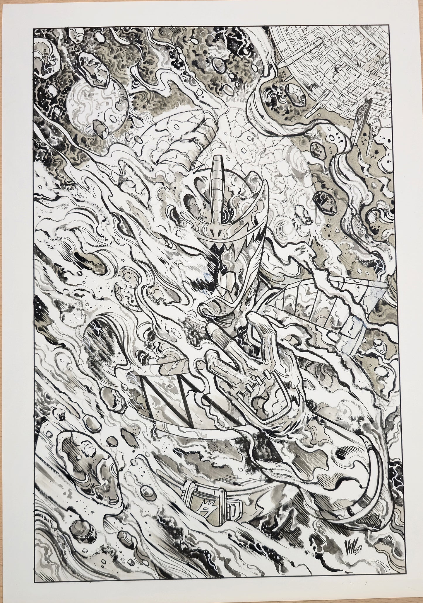 POWER RANGERS UNIVERSE #2   VINCENZO RICCARDI COVER ART