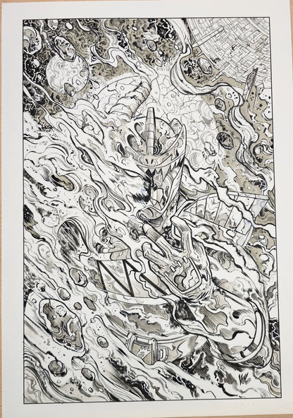 POWER RANGERS UNIVERSE #2   VINCENZO RICCARDI COVER ART