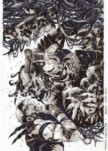 PREDATOR BLOODSHED  #3  FEDERICO VICENTINI COVER ART