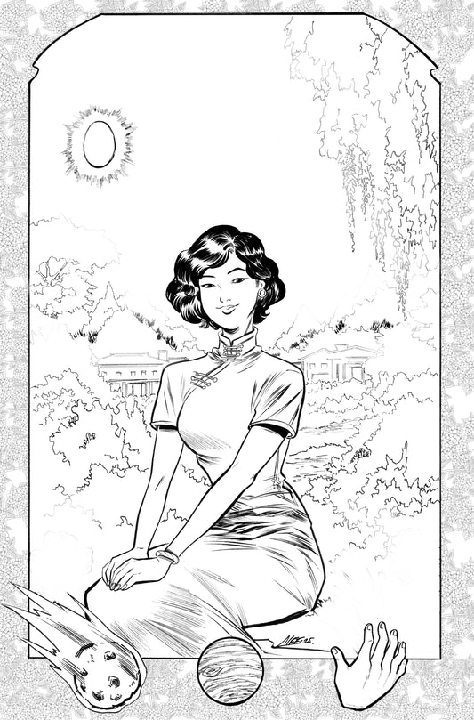RED BOOK #2  SOO LEE ORIGINAL COVER ART