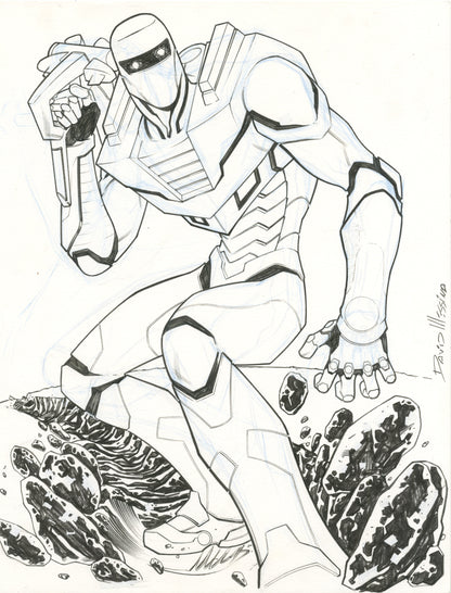 ROM #3 ORIGINAL COVER ART BY DAVID MESSINA