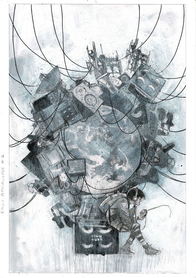 RADIO APOCALYPSE  #2  MARTIN SIMMONDS ORIGINAL COVER ART