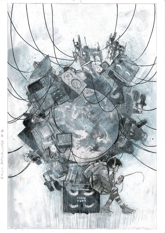 RADIO APOCALYPSE  #2  MARTIN SIMMONDS ORIGINAL COVER ART