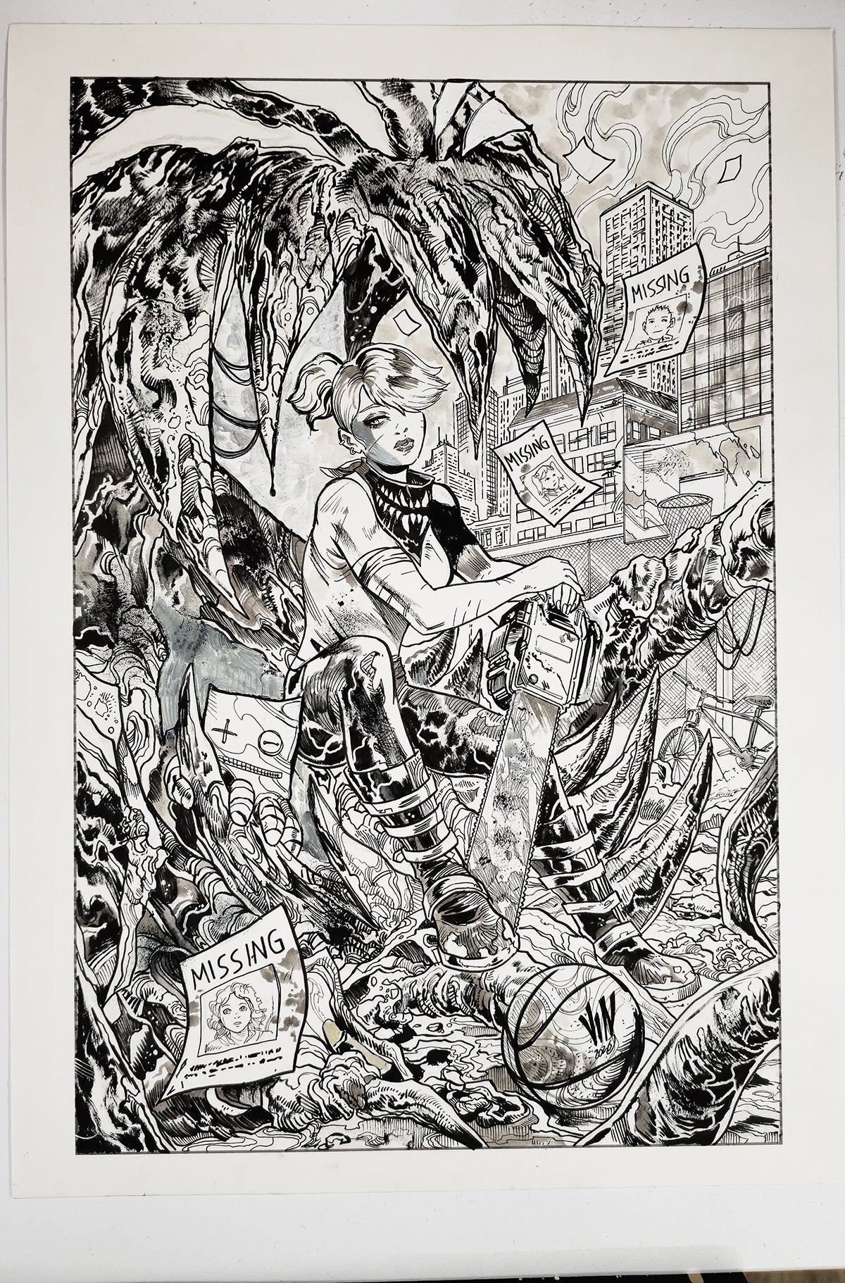 SOMETHING IS KILLING THE CHILDREN  #50  VINCENZO RICCARDI ORIGINAL COVER ART