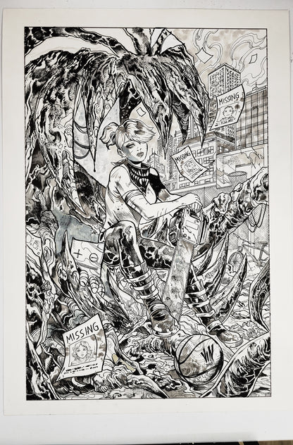 SOMETHING IS KILLING THE CHILDREN  #50  VINCENZO RICCARDI ORIGINAL COVER ART