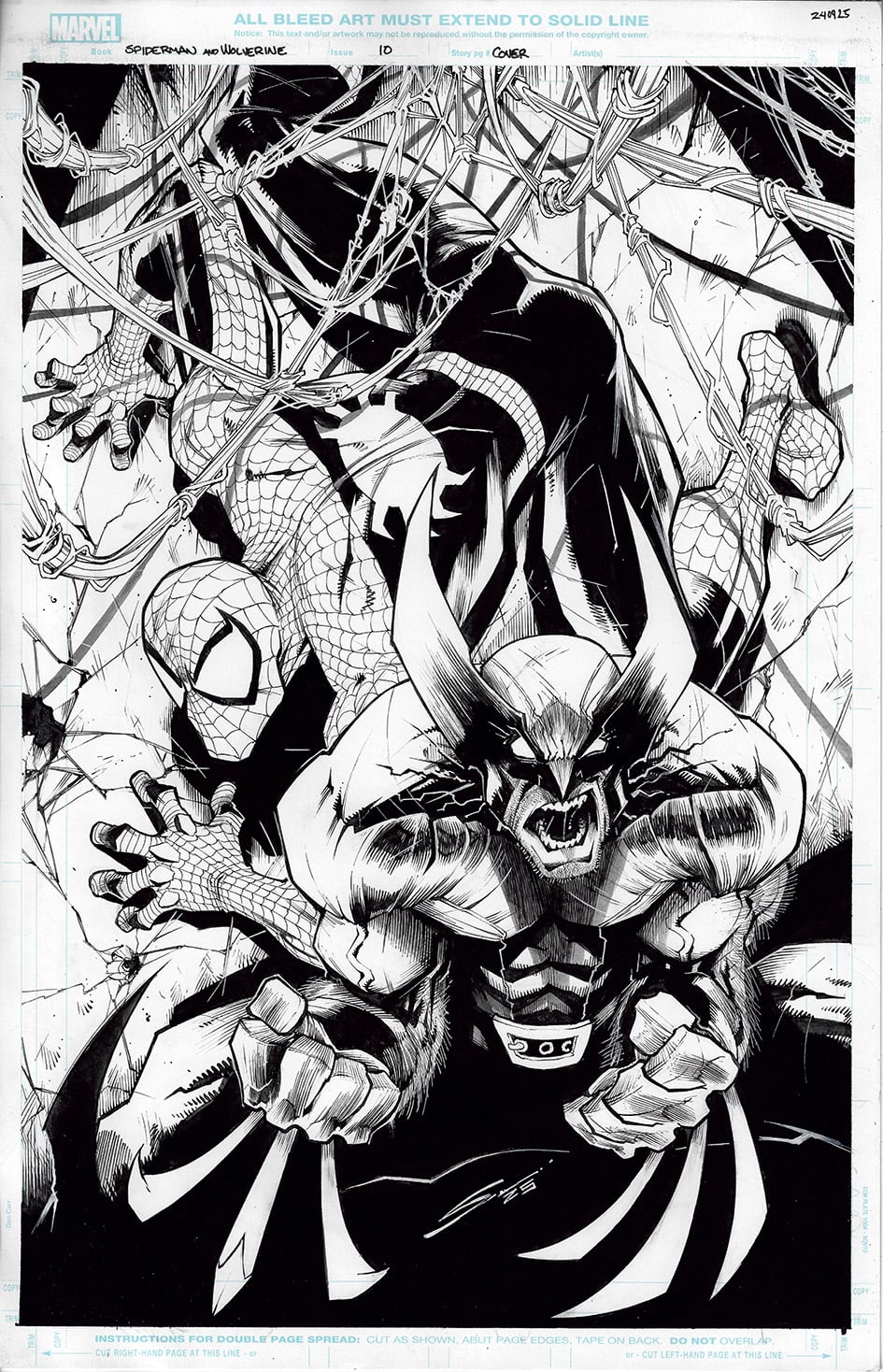 SPIDER-MAN & WOLVERINE  #10  GERARDO SANDOVAL COVER ART