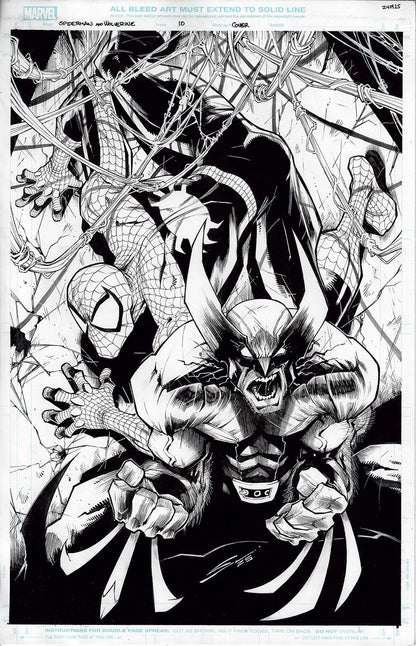 SPIDER-MAN & WOLVERINE  #10  GERARDO SANDOVAL COVER ART