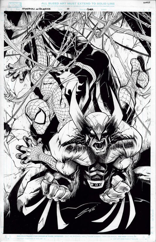 SPIDER-MAN & WOLVERINE  #10  GERARDO SANDOVAL COVER ART