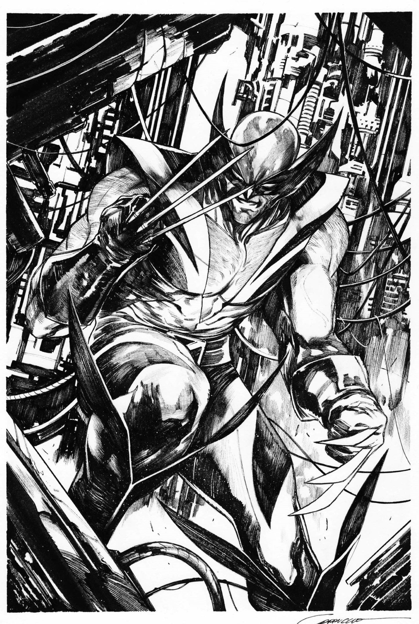SPIDER-MAN & WOLVERINE  #7 (ALESSANDRO CAPPUCCIO ORIGINAL COVER ART)