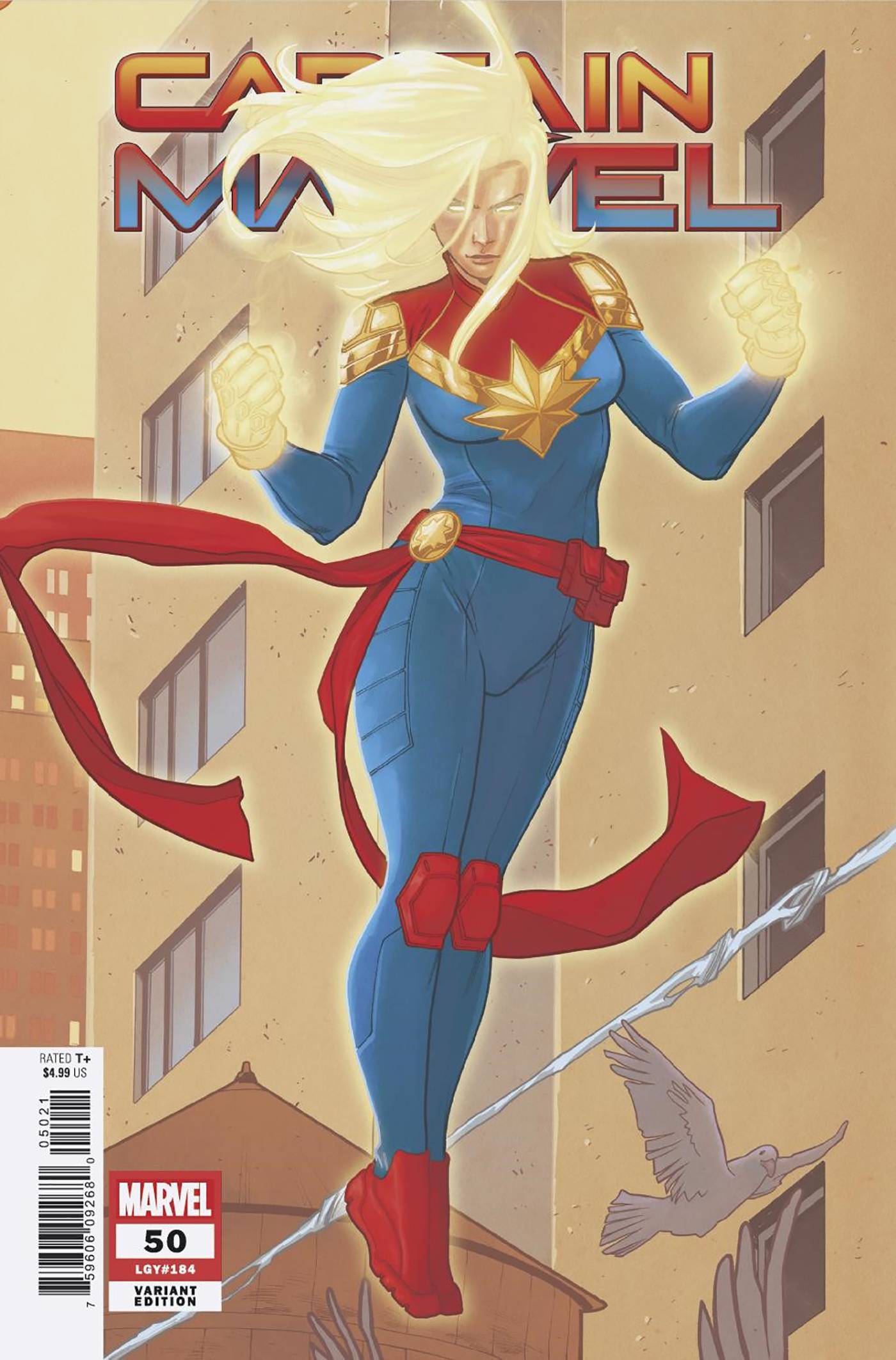 CAPTAIN MARVEL  #50 (WOMEN OF MARVEL VARIANT) ELENA CASAGRANDE ORIGINAL COVER ART