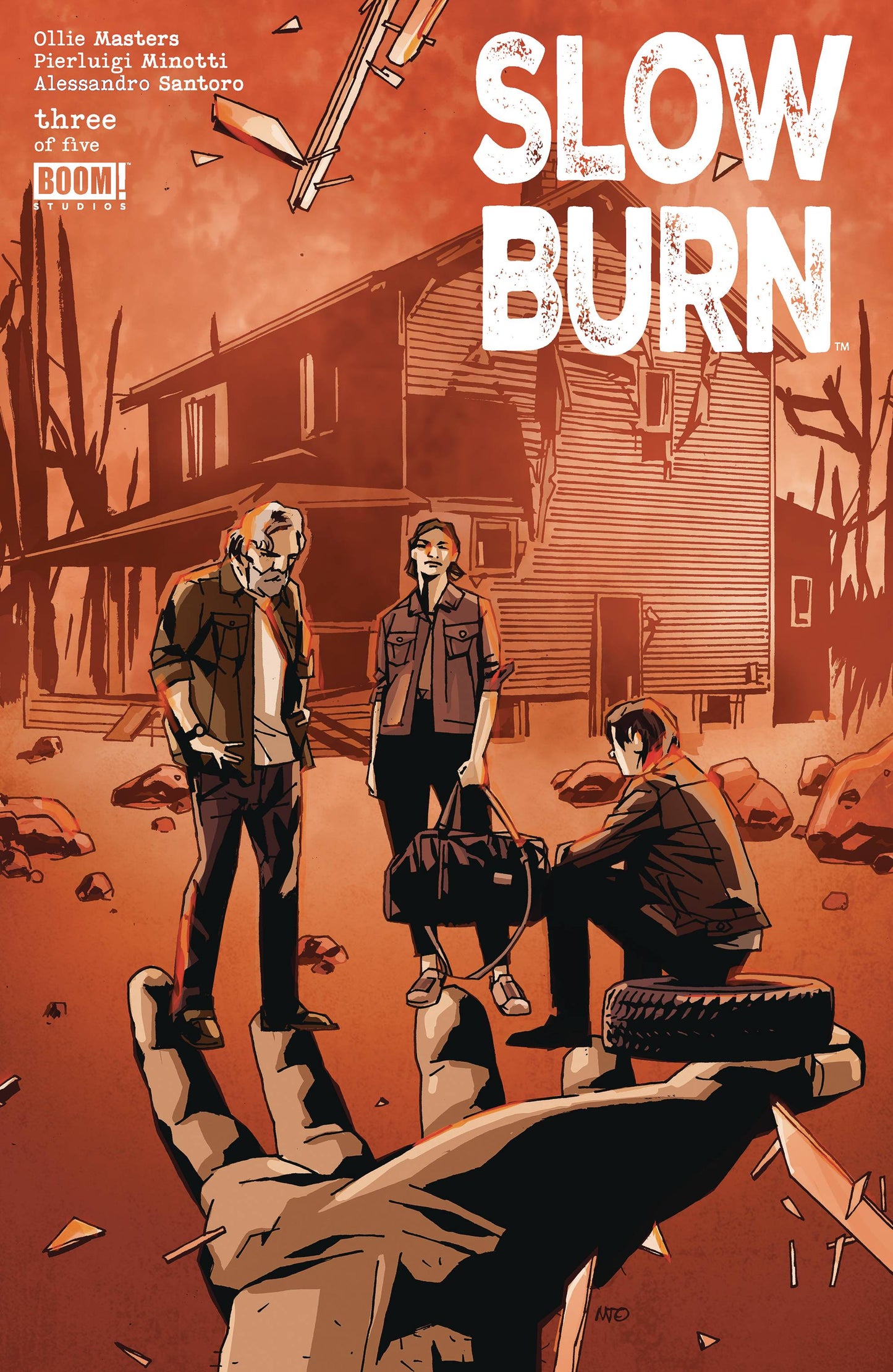 SLOW BURN  #3  ORIGINAL COVER ART BY ANTONIO FUSO