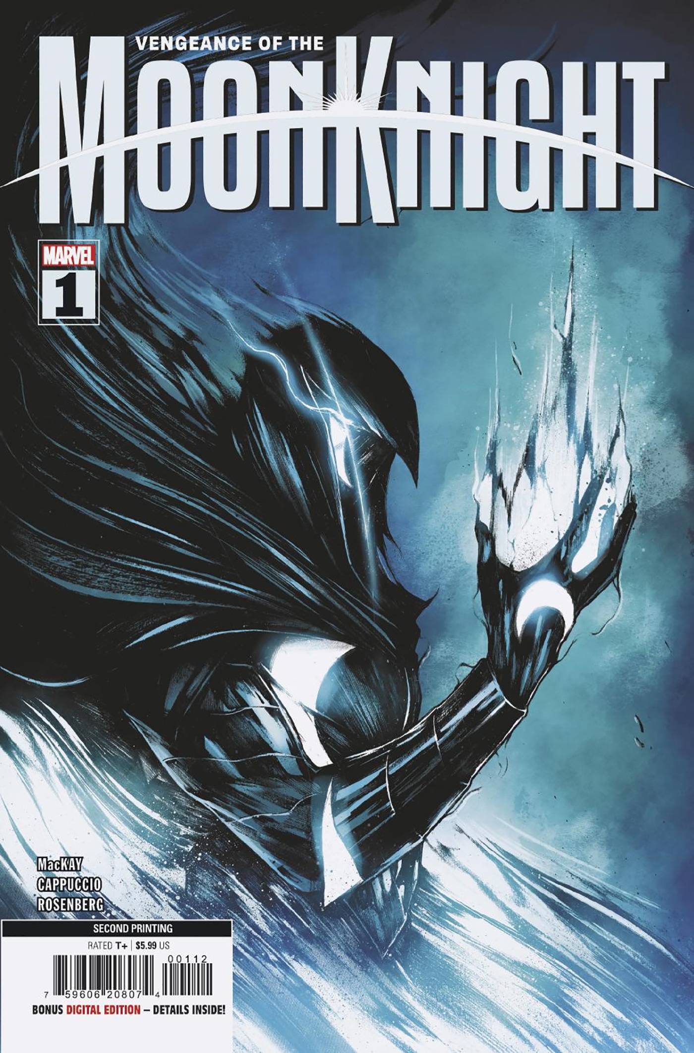 VENGEANCE OF MOON KNIGHT #1 2ND PRINT VARIANT (ALESSANDRO CAPPUCCIO ORIGINAL COVER ART)