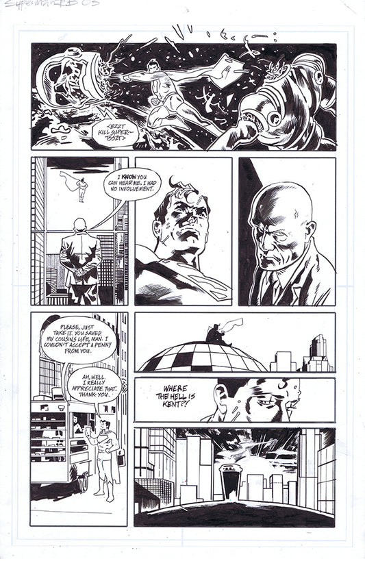 SUPERMAN RED & BLUE #1  PAGE 3 BY MICHAEL WALSH