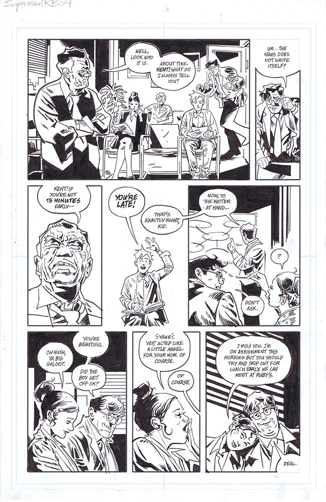 SUPERMAN RED & BLUE #1  PAGE 4 BY MICHAEL WALSH