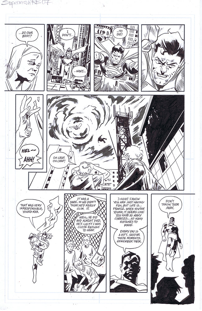 SUPERMAN RED & BLUE #1  PAGE 7 BY MICHAEL WALSH