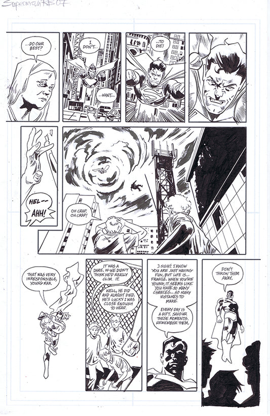 SUPERMAN RED & BLUE #1  PAGE 7 BY MICHAEL WALSH