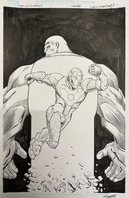 THE ULTIMATES #16 LEE GARBETT ORIGINAL COVER ART Comic Art