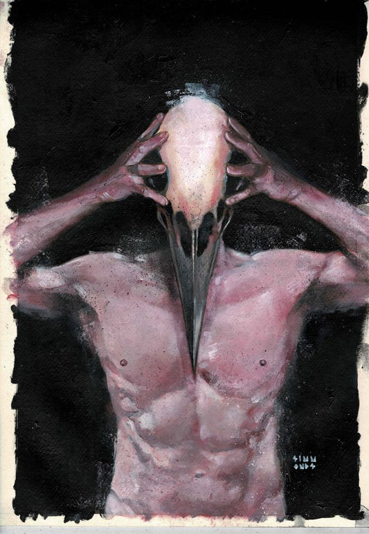 TEN THOUSAND BLACK FEATHERS  #4  MARTIN SIMMONDS ORIGINAL COVER ART