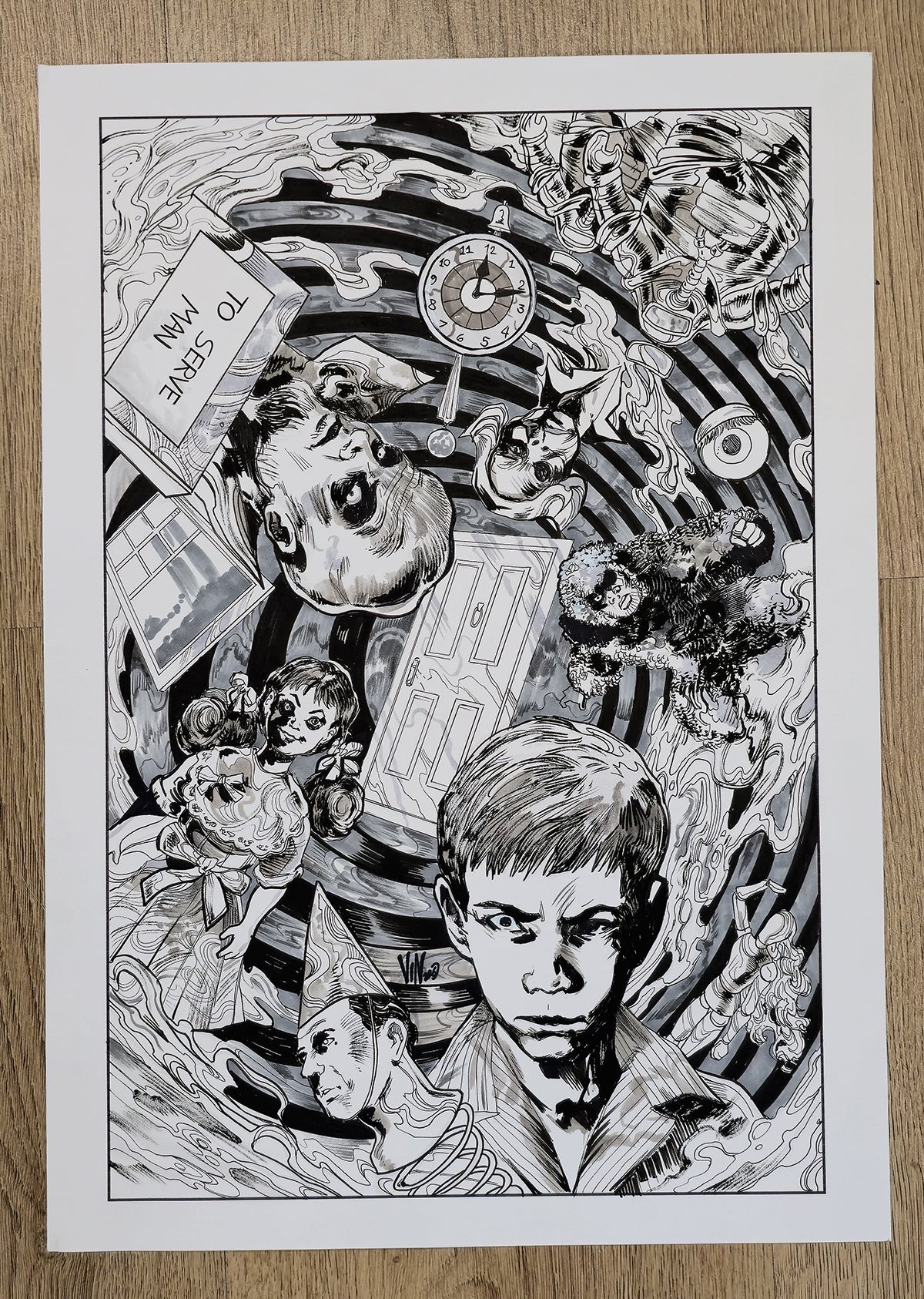 TWILIGHT ZONE  #11  VINCENZO RICCARDI ORIGINAL COVER ART