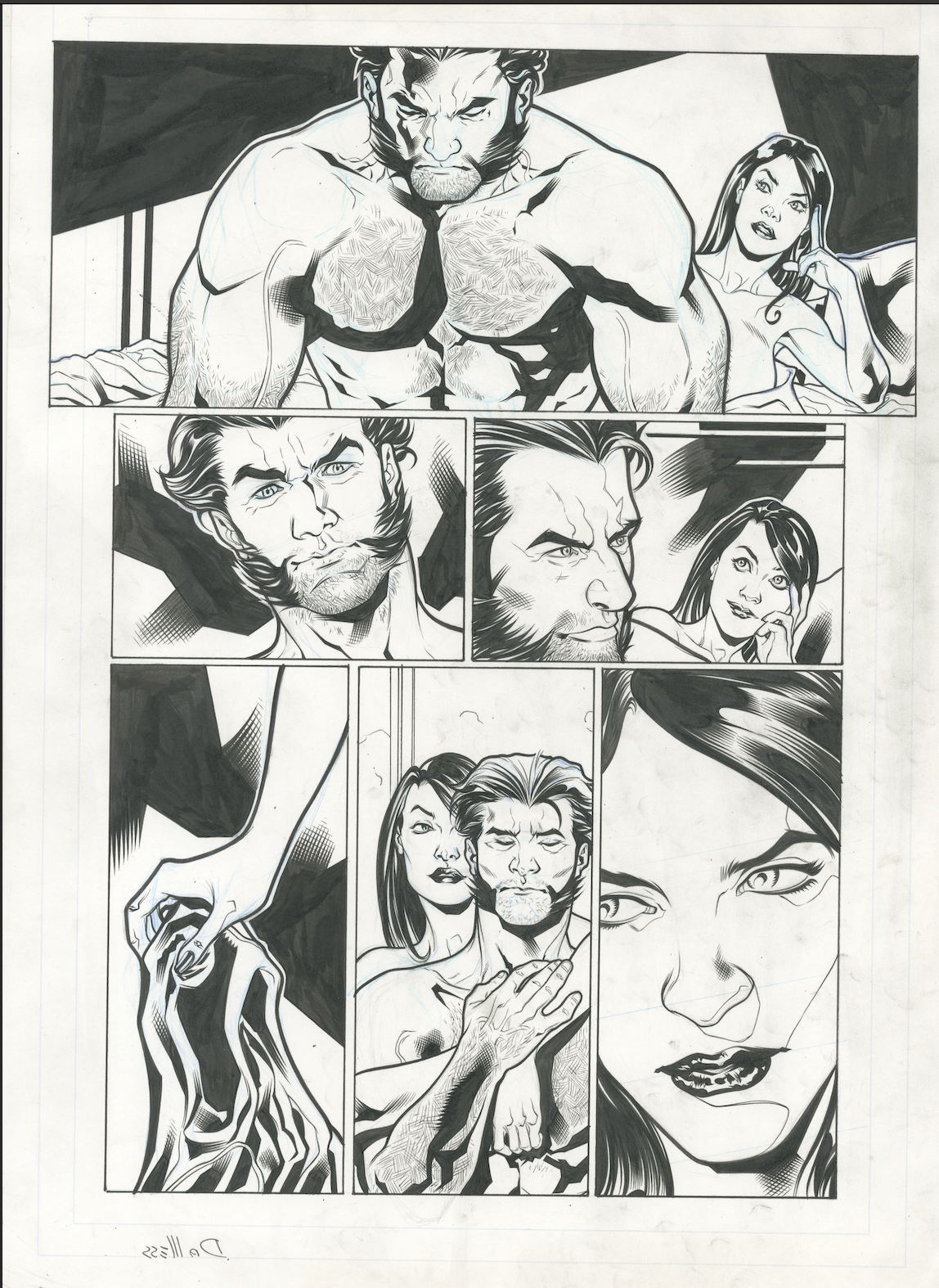 ULTIMATE WOLVERINE #3 PAGE 5 - ORIGINAL ART BY DAVID MESSINA