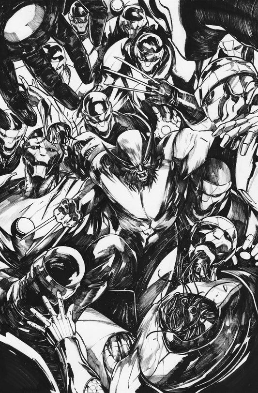 ULTIMATE WOLVERINE  #9 (ALESSANDRO CAPPUCCIO ORIGINAL COVER ART)