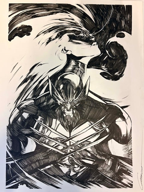 ULTIMATE WOLVERINE  #14 (ALESSANDRO CAPPUCCIO ORIGINAL COVER ART)