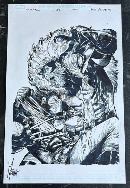 WOLVERINE #50  CHECCHETTO ORIGINAL COVER ART