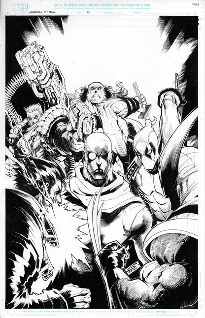 WEAPON X-MEN  #2   GERARDO SANDOVAL COVER ART