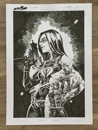 GI JOE #1 KAEL NGU ORIGINAL COVER ART