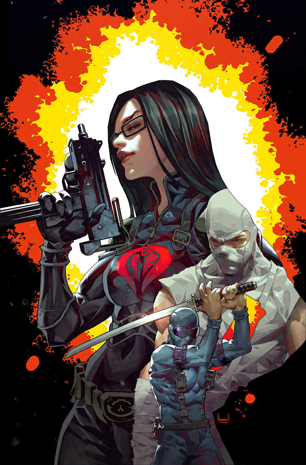 GI JOE #1 KAEL NGU ORIGINAL COVER ART