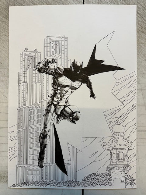 BATMAN MANGA SKETCH WERTHER DELL'EDERA ORIGINAL ART